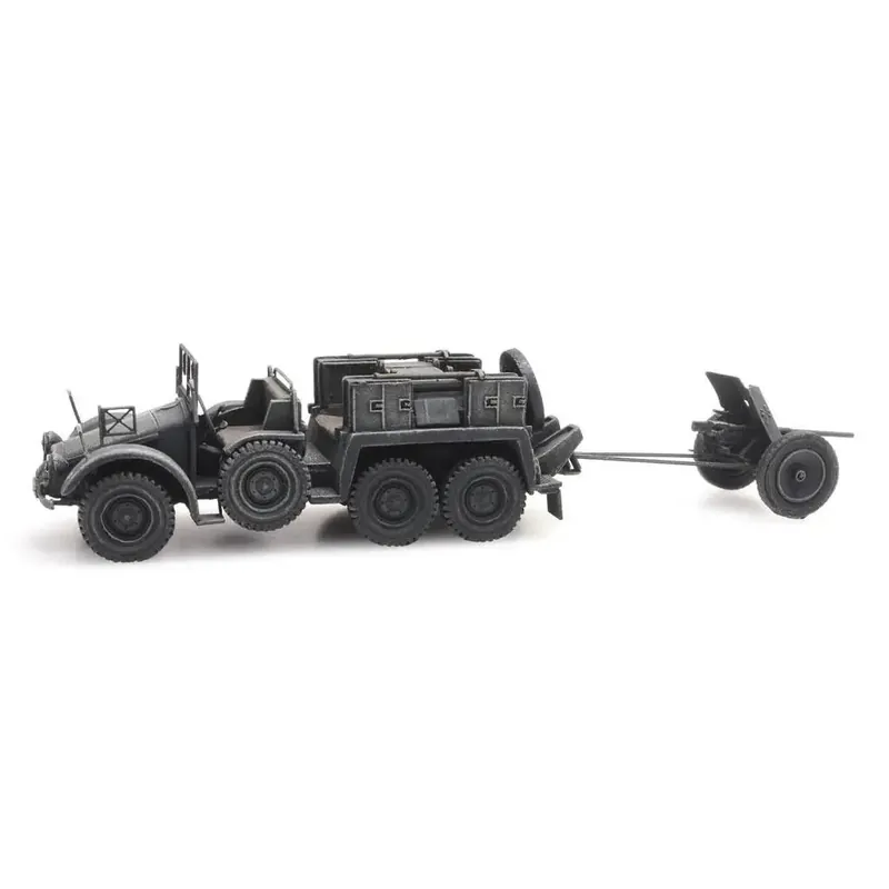 Voiture Krupp-Protze + 3,7-cm-PaK, gris - Artitec 387.381 - HO 1/87 Nouveauté